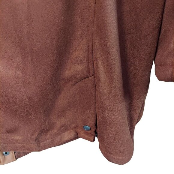 Fashion Mia Order Plus Men's Faux Suede Coat NWT - Picture 9 of 13